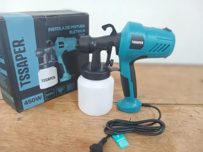 Pistola Elétrica Para Pintura Pulverizador de Tinta