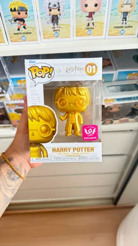 Funko Pop Harry Potter Nº.01 Metálica Gold Edition Edição Especial Exclusiva