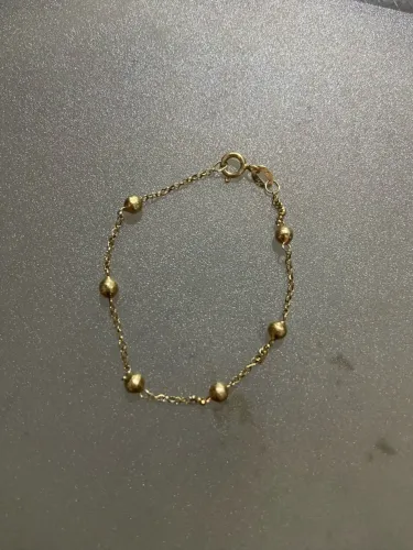 Pulseira infantil de ouro