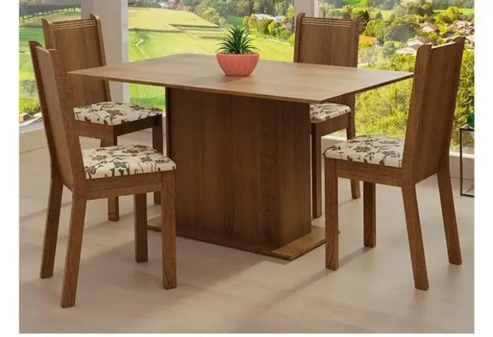 Mesa com 4 cadeiras 