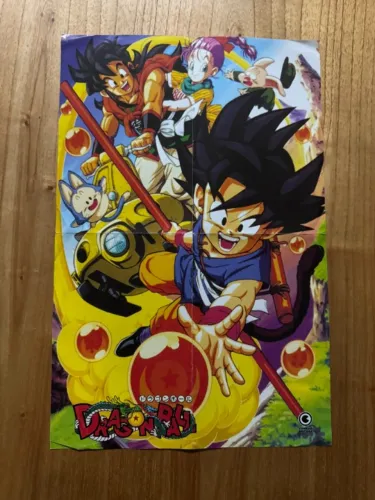 Raridade! Poster original do mangá oficial de Dragon Ball - distribuído pela Ed. Conrad