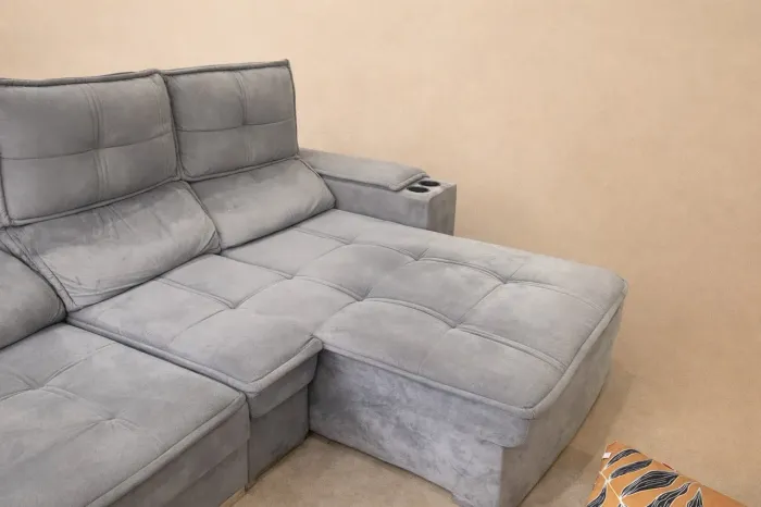 Sofá retratil e reclinável 1,20m