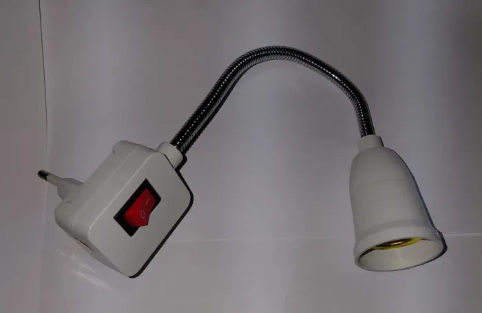 Soquete  Flexível E27 com Interruptor para lâmpada 