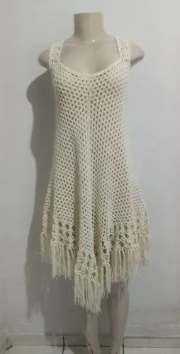 Saída de praia de crochê