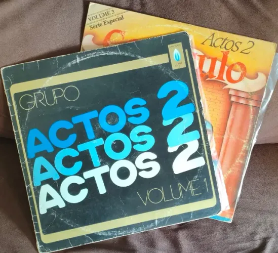 Kit Actos 2 - com 02 discos de vinil evangélico - Mundo perdido/Cenáculo