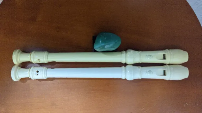 2 Flautas Yamaha Doces Soprano - Ótimo Estado