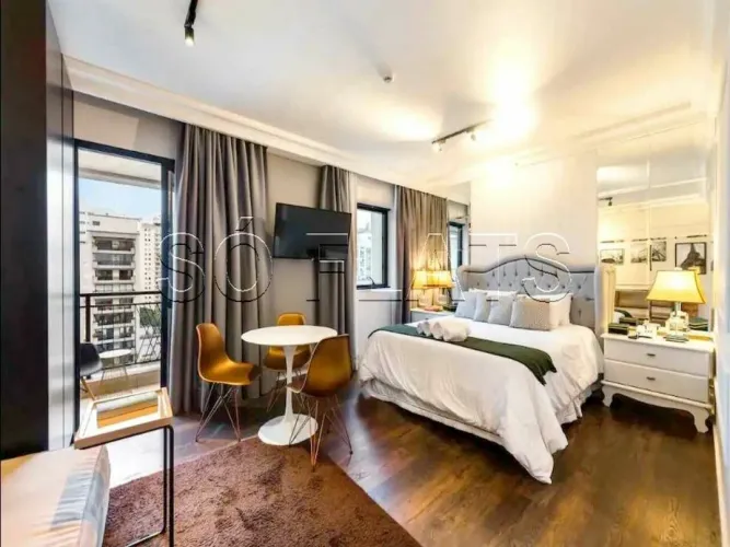 Flat 32m² com suíte e vaga em Higienópolis Rua Maranhão