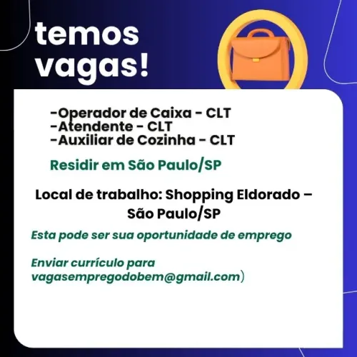 Operador de Caixa - SP