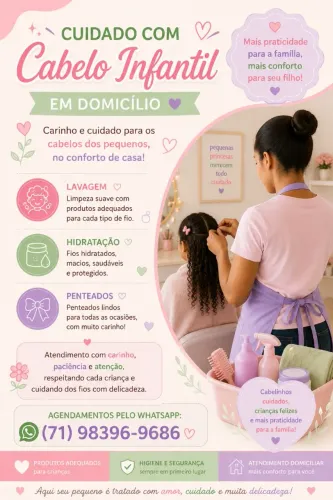 ? CUIDADO COM CABELO INFANTIL EM DOMICÍLIO ?