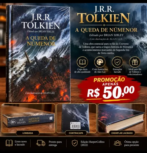 Livro J. R. R. Tolkien A Queda de Números