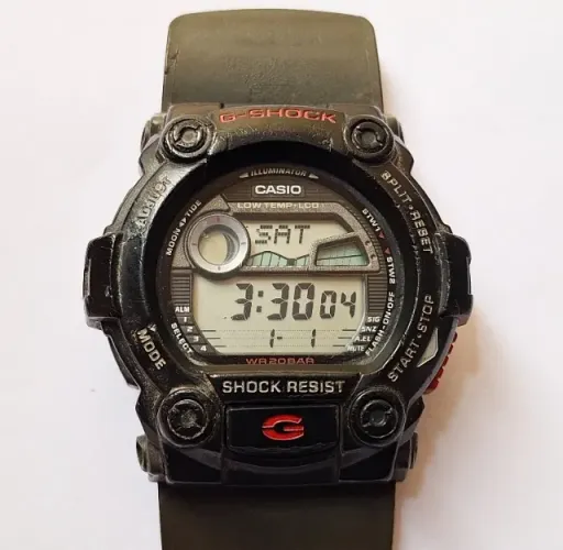 A134= COM DEFEITO ANTIGO RELOGIO CASIO G-7900 VER DETALHES EM DESCRIÇAO