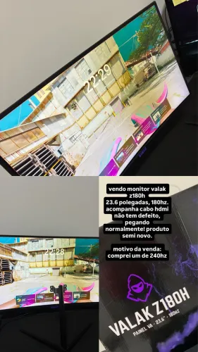vendo monitor valak 180hz 