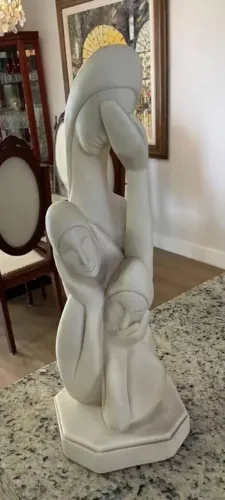 Escultura não 3 conselhos em resina 5t cm