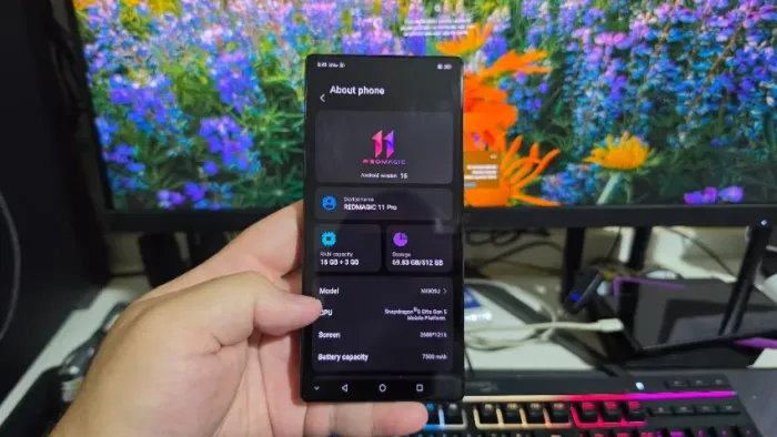 REDMAGIC 11 Pro 16GB RAM + 512 Amazenamento Snapdragon 8 Elite Gen 5