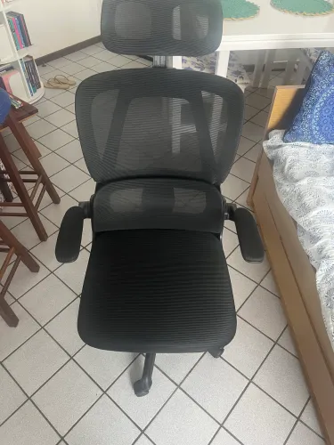 Cadeira Escritório Gamer Estudo Ergonômica Ajustável Apoio Lombar Preto