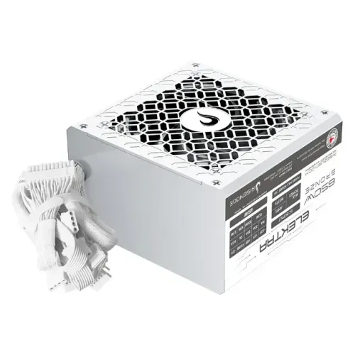 Fonte Gamer Rise Mode Elektra, 650W, Bronze, PFC Ativo, Branco