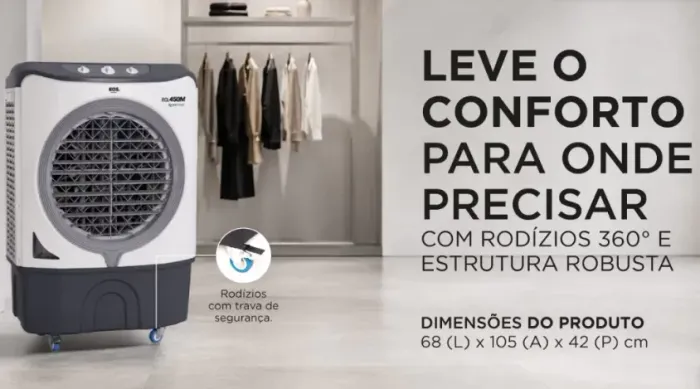 Climatizador de Ar EOS 45 Litros Profissional Arctic Fresh ECL450M 220V