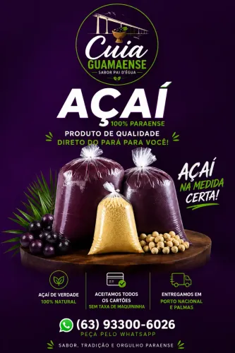 Açaí 100% paraense em Porto Nacional