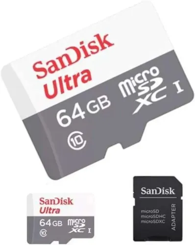 Cartão de Memória MicroSDXC Sandisk 64gb 80mb/s Ultra Classe 10