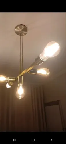 Pendente lustre com 5 lâmpadas