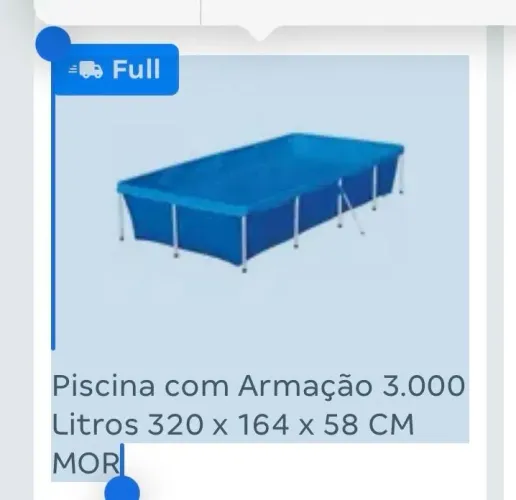 Vendo piscina de 3000 litros , acompanha filtro e capa 