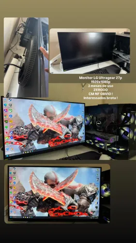 Monitor LG ultragear 27P 180Hz ZEROOOO