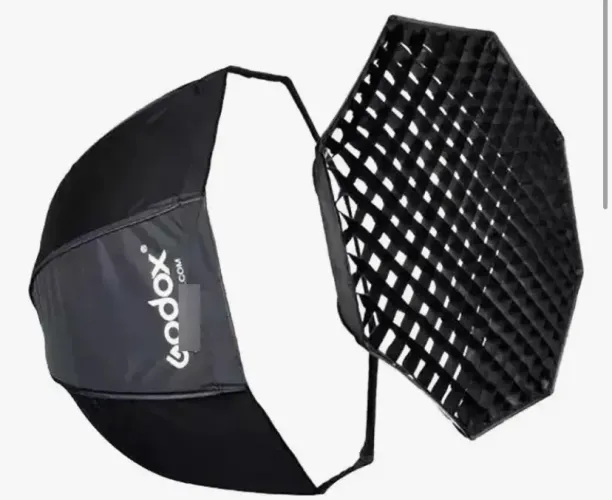 Octabox greika 120cm com grid/colmeia