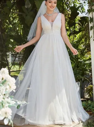 Vestido festa/casamento civil - tule