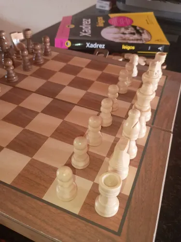 Jogo de Xadrez + Livro Xadrez para Leigos. 
