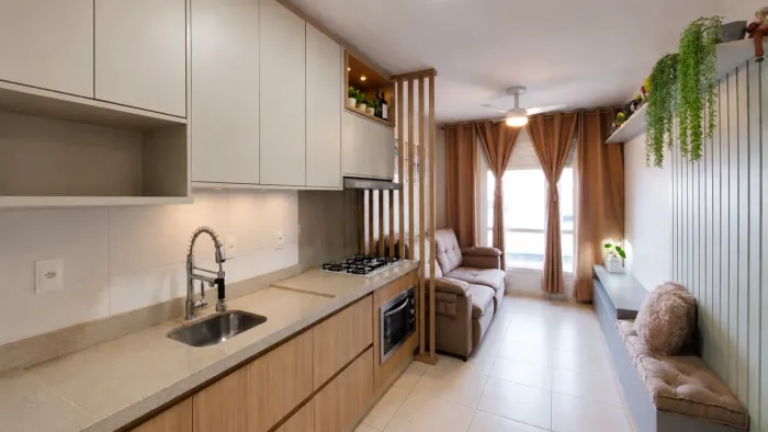 Apartamento para Locação em Palhoça, Praia de Fora, 2 dormitórios, 1 banheiro, 1 vaga