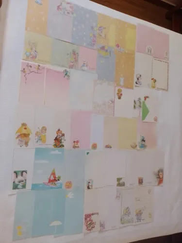 Papel de carta dos anos 80