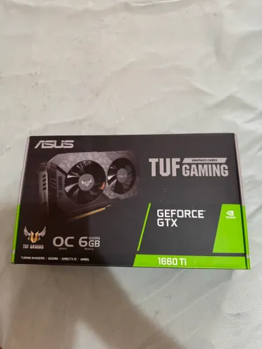 Placa de Vídeo Asus NVIDIA GeForce GTX 1660 TI O6G EVO OC TUF Gaming, 6GB GDDR6, Preto