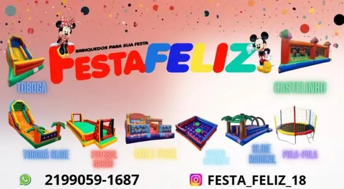 Aluguel de brinquedos infláveis