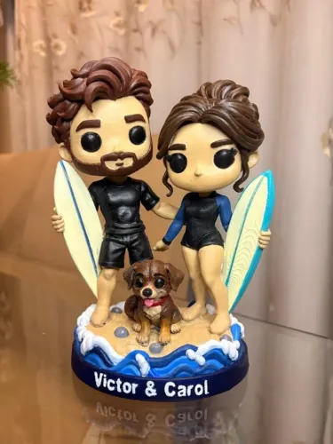 Topo de Bolo Casamento Personalizado
