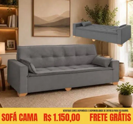 Sofá cama frete grátis