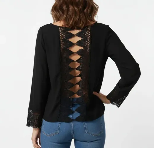 Blusa de manga elegante