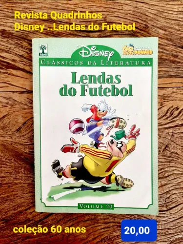 Gibi coleção Disney 60 anos " Lendas do Futebol"