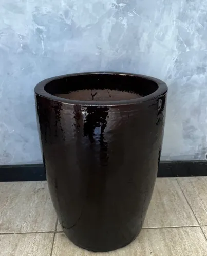 Vaso de Chão Vietnamita Extra Grande em Cerâmica 60x46cm