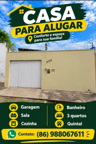 Casa para alugar em Timon vários bairros