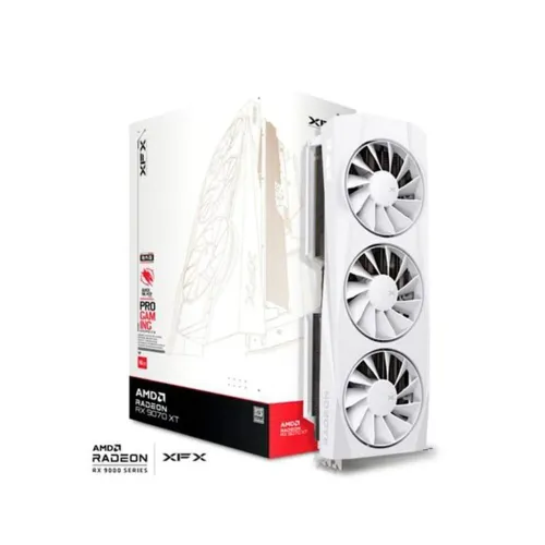 Placa de Vídeo XFX Quicksilver RX 9070 XT WHITE GAMING EDITION WITH AMD Radeon, 16GB ac