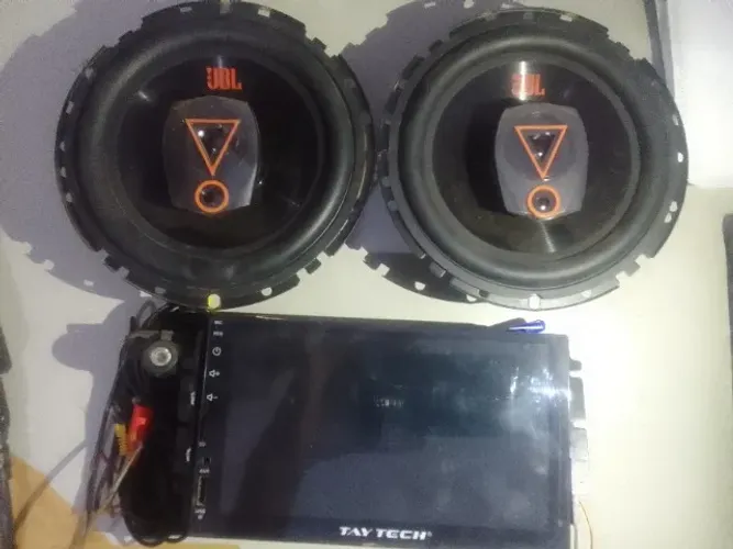 Acessórios para carro, 1 par de alto falantes JBL, uma Multimídia é uma câmera de ré. 