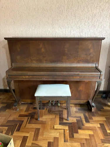 Piano Acústico Vertical Antigo Kreutzer + Banqueta | Madeira Maciça