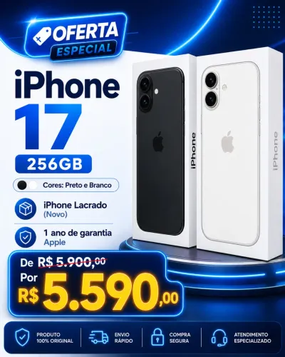 iPhone 17 - NOVO LACRADO - Preço enquanto durar o estoque
