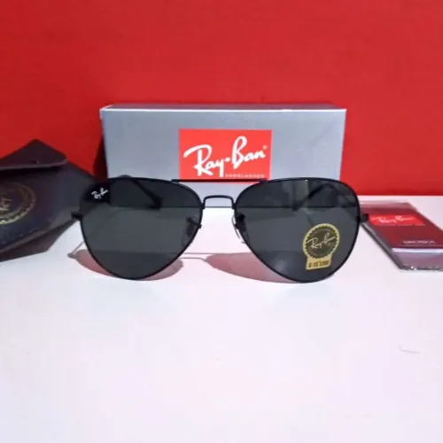 Óculos de sol Ray ban Aviador 3026 preto cristal unissex novo 