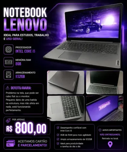 Vendo Notebook Lenovo 