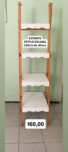 ESTANTE ESTILO ESCADA DE 1,80cm