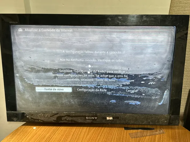 Tv Sony bravia 32 polegadas funcionando mais com a tela craquelada
