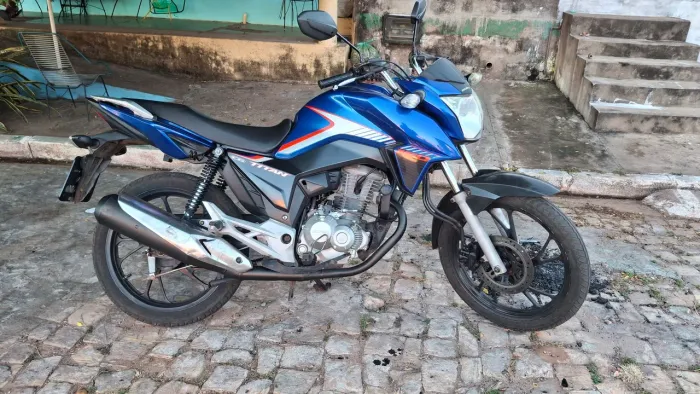 Moto CG 160 TITAN AZUL