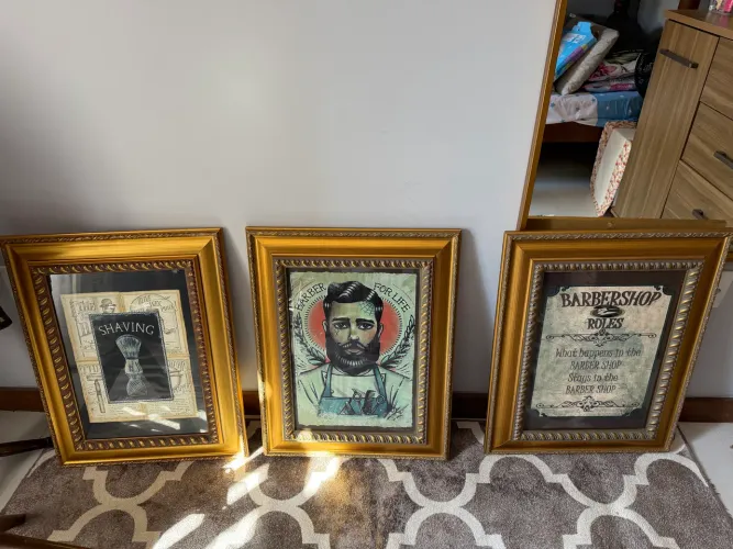 Quadros decorativos para barbearia
