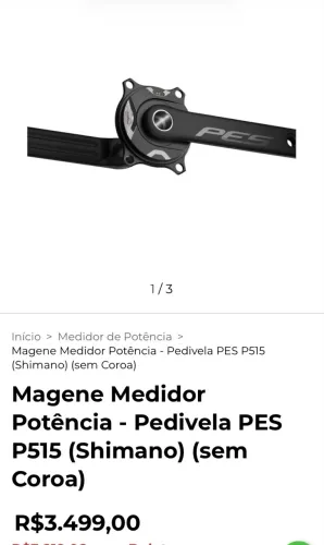 Pedivela com medidor de potência OKm